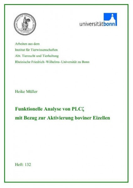 Funktionelle Analyse von PLC? mit Bezug zur Aktivierung boviner Eizellen