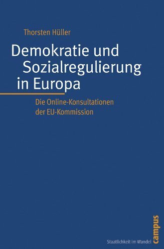 Demokratie und Sozialregulierung in Europa: Die Online-Konsultationen der EU-Kommission (Staatlichkeit im Wandel, 15)