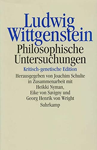 Philosophische Untersuchungen: Kritisch-genetische Edition