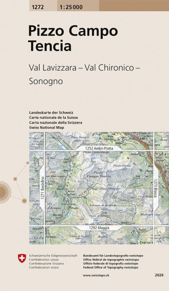 Swisstopo 1 : 25 000 Pizzo Campo Tencia