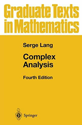 Complex Analysis (Graduate Texts in Mathematics, 103, Band 103)
