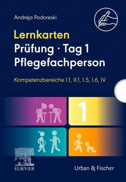 Lernkarten Prüfung – Tag 1, Pflegefachperson, Kompetenzbereiche I.1, II.1, I.5, I.6, IV: Schriftlich 1
