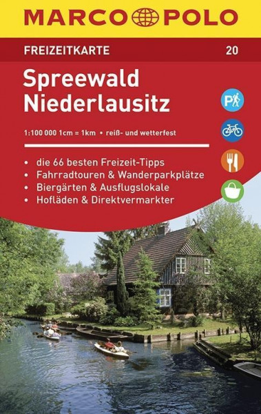 MARCO POLO Freizeitkarte 20 Spreewald, Niederlausitz 1 : 100 000