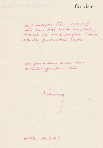 Zürich, Anfang September (edition suhrkamp)