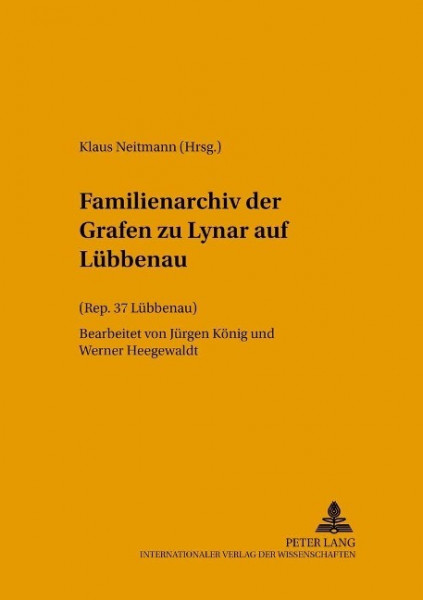 Familienarchiv der Grafen zu Lynar auf Lübbenau