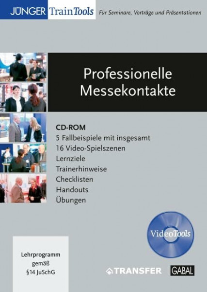 Professionelle Messekontakte: Mit 5 Fallbeispielen mit insgesamt 16 Video-Spielszenen. Lernzielen, Trainerhinweisen, Checklisten, Handouts, Übungen. Ab Windows 95 (CD-ROM)