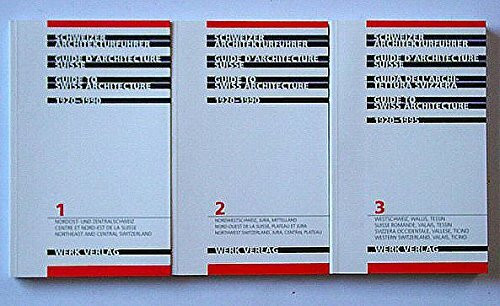Schweizer Architekturführer; Guide d' architecture suisse; Guide to Swiss Architecture, 3 Bde.