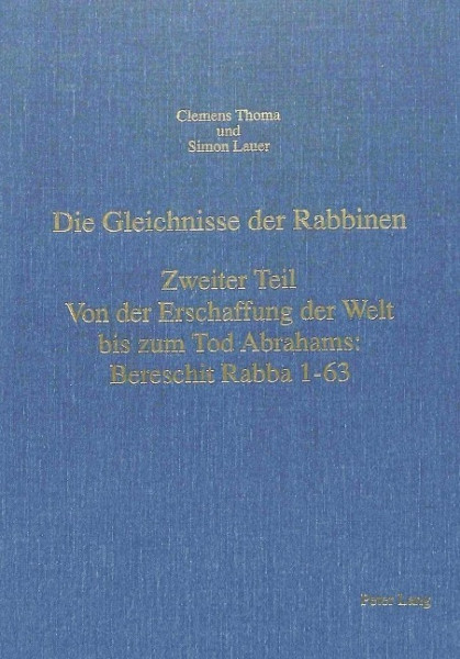 Die Gleichnisse der Rabbinen. Zweiter Teil