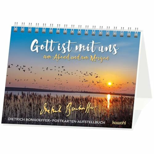 Gott ist mit uns am Abend und am Morgen: Postkarten-Aufstellbuch