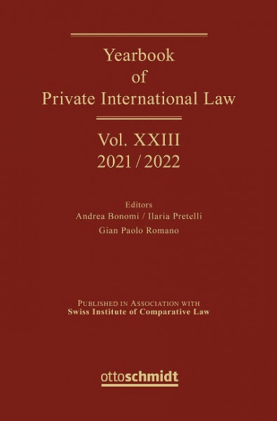 Yearbook of Private International Law Vol. XXIII - 2021/2022