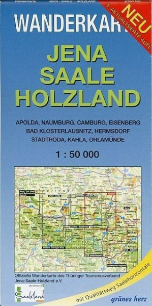 Jena - Saale - Holzland 1 : 50 000 Wanderkarte