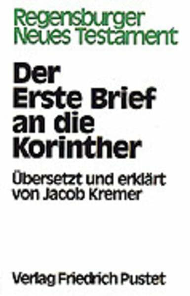 Regensburger Neues Testament, Ln, Der Erste Brief an die Korinther