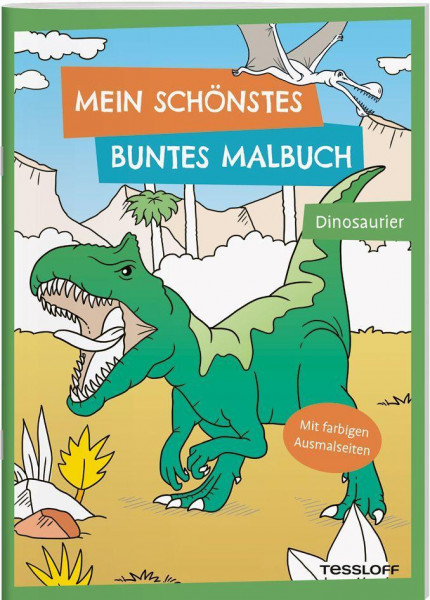 Mein schönstes buntes Malbuch. Dinosaurier