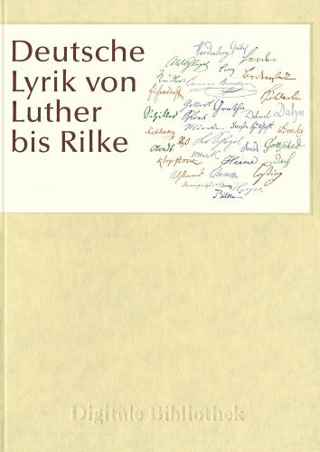 Deutsche Lyrik von Luther bis Rilke (PC+MAC)