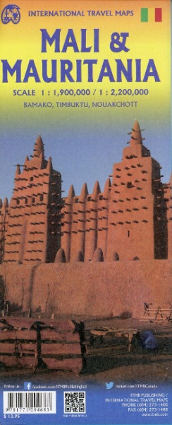 Mauritania & Mali Travel Map 1 : 2 200 000 / 1 : 1 900 000