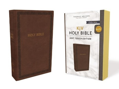 KJV, Holy Bible, Soft Touch Edition, Leathersoft, Brown, Comfort Print