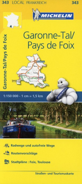 Michelin Garonne-Tal - Pays de Foix 1 : 150 000