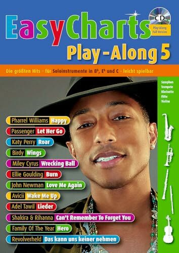 Easy Charts Play-Along: Die größten Hits spielerisch leicht gesetzt. Band 5. C/Eb/Bb-Instrument. Spielbuch.