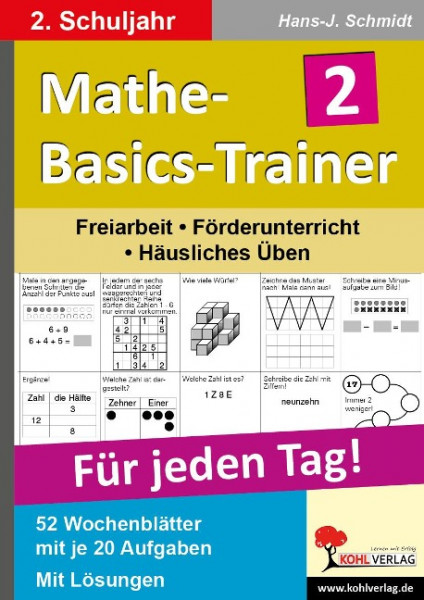 Mathe-Basics-Trainer / 2. Schuljahr Grundlagentraining für jeden Tag