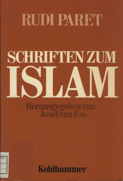 Schriften zum Islam: Volksroman, Frauenfrage, Bilderverbot