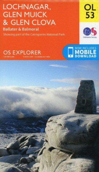 Lochnagar, Glen Muick & Glen Clova 1 : 25 000