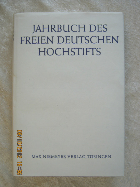 Jahrbuch des Freien Deutschen Hochstifts: 1982