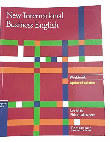 New International Business English: Workbook : Communication Skills in English for Business Purposes