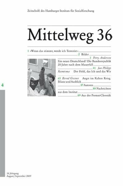 Ein neues Deutschland? Mittelweg 36, Zeitschrift des Hamburger Instituts für Sozialforschung, Heft 4/2009