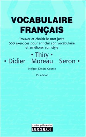 Vocabulaire français