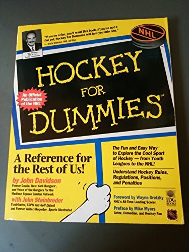 Hockey for Dummies (Hockey for Dummies, 1st Ed)