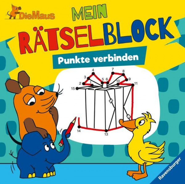 Die Maus Mein Rätselblock Punkte verbinden