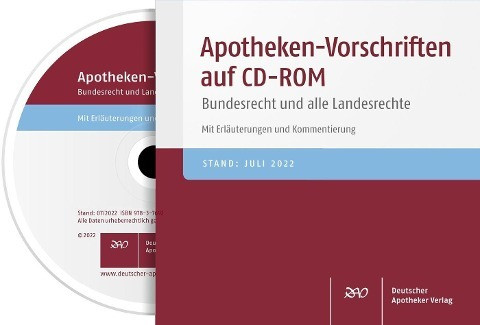 Apotheken-Vorschriften auf CD-ROM V2/2022