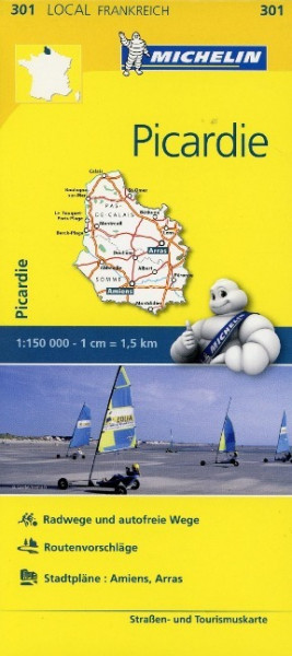 Michelin Localkarte Picardie 1 : 150 000