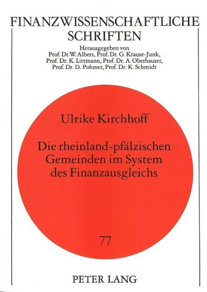 Die rheinland-pfälzischen Gemeinden im System des Finanzausgleichs