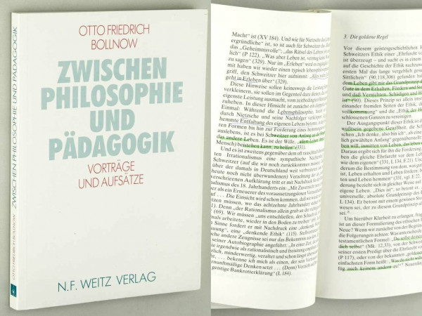 Zwischen Philosophie und Pädagogik: Vorträge und Aufsätze
