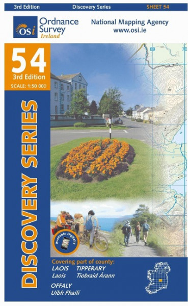 Irish Discovery Series 54. Laois, Offaly, Tipperary 1 : 50 000