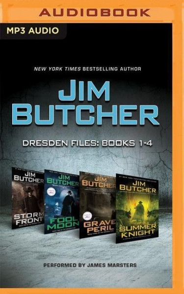 Jim Butcher: Dresden Files, Books 1-4: Storm Front, Fool Moon, Grave Peril, Summer Knight