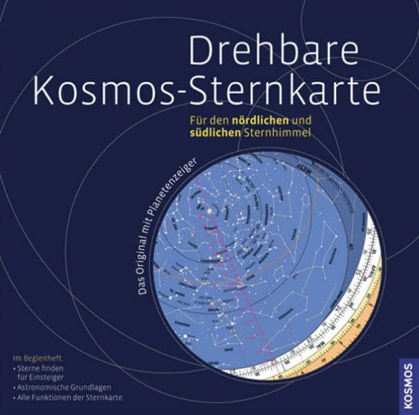 Drehbare Kosmos-Sternkarte: Für den nördlichen und südlichen Sternhimmel