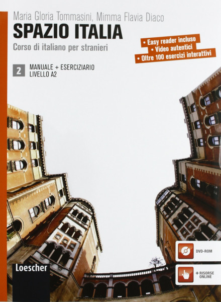 Spazio Italia 2 (incl. CD-Rom). Libro Dello Studente Manuale et Eserciziario e DVD-Rom. A2