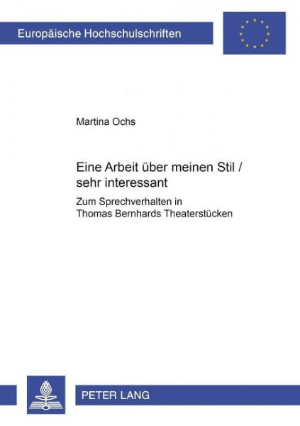Eine Arbeit über meinen Stil / sehr interessant