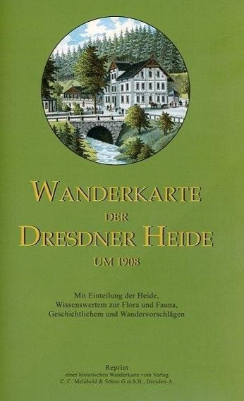Wanderkarte der Dresdner Heide um 1908
