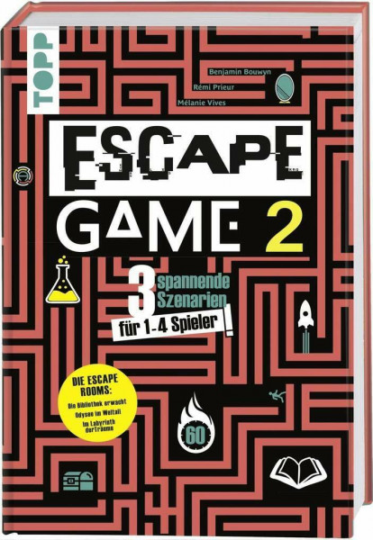 Escape Game 2: 3 Escape Rooms für zu Hause: Die Bibliothek erwacht, Im Labyrinth der Träume, Odyssee im Weltall