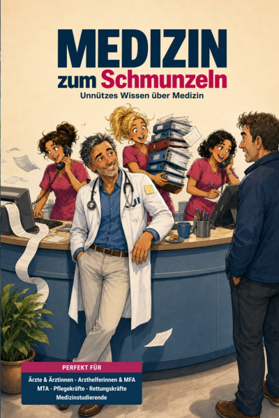 Medizin zum Schmunzeln - Unnützes Wissen über Medizin: Das humorvolle Medizin Geschenk für Ärzte, Ärztinnen, Arzthelferinnen, MFA, MTA, Pflegekräfte, ... Arzt Geschenk, Medizin Geschenk, Medizinbuch