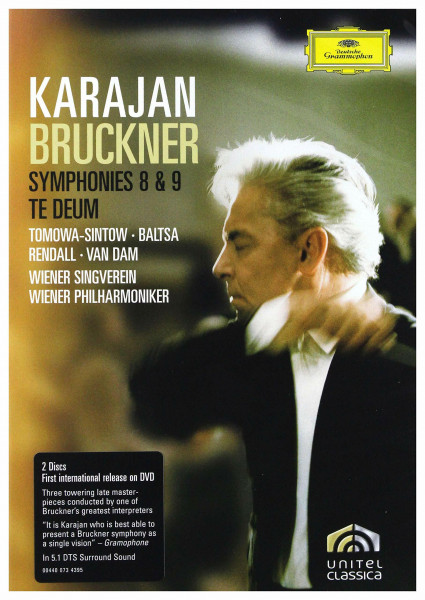 Karajan - Bruckner: Symphonies 8 & 9/Te Deum [2 DVDs]