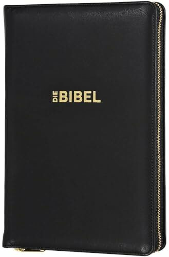 Schlachter 2000 Bibel - Taschenausgabe (Softcover, schwarz, Goldschnitt, Reißverschluss): Taschenausgabe mit Parallelstellen, Kalbsleder-Einband ... / Reißverschluss / Goldschnitt / Fadenheftung