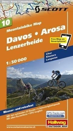 MTB-Karte 10 Davos - Arosa - Lenzerheide 1:50.000