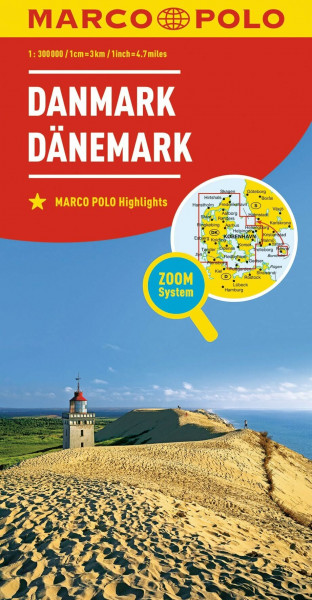 MARCO POLO Länderkarte Dänemark 1:300.000: Zoom System