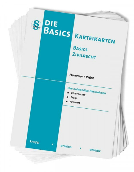 30200 - Karten Basics - Zivilrecht: knapp - präzise - effektiv (Karteikarten - Zivilrecht)