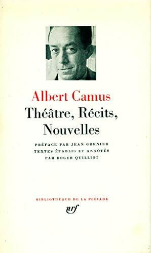Theatre Recits Et Nouvelle (Pleiade Series)
