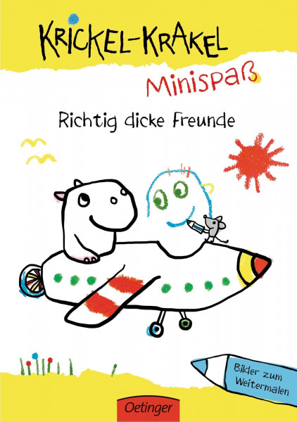 Krickel-Krakel-Minispaß. Richtig dicke Freunde Bilder zum Weitermalen